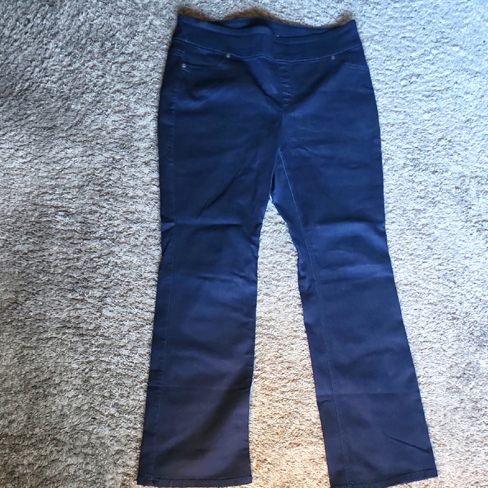 Stylish Chico's Blue Perfect Stretch Denim Pants Size 1.5